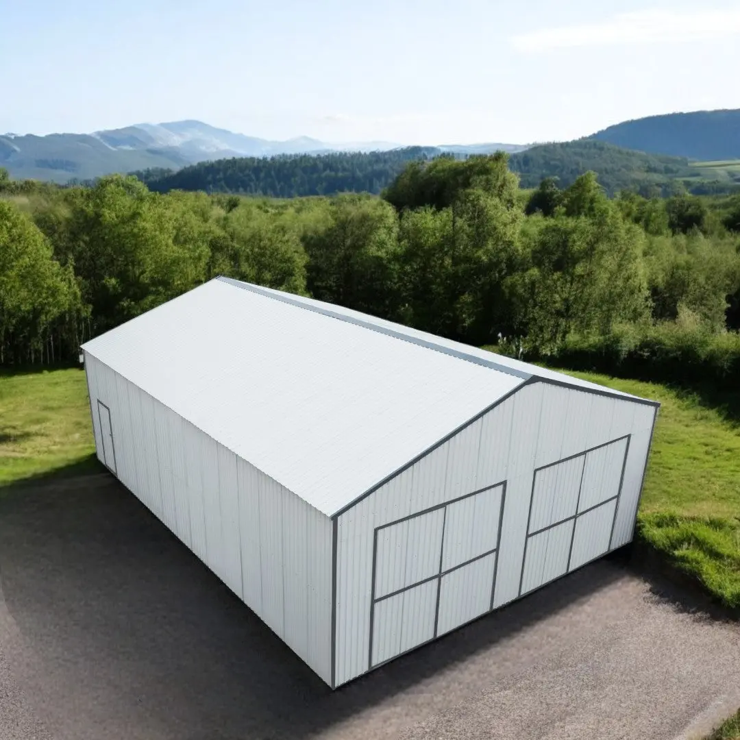 30' x 40' Metal Garage Shed, 11' High Double Front Doors, 17' Peak, 1260 Sq-Ft TMG-MS3040 - Image 4