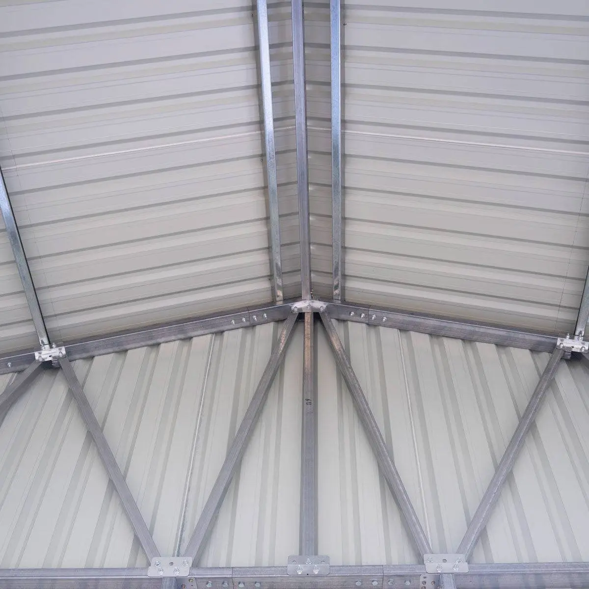 30' x 40' Metal Garage Shed, 11' High Double Front Doors, 17' Peak, 1260 Sq-Ft TMG-MS3040 - Image 8