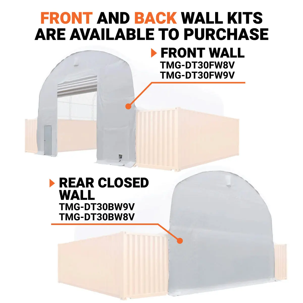 30' x 40' Dual Truss Container Shelter with Heavy Duty 17 oz PVC Cover, TMG-DT3040C - Image 3