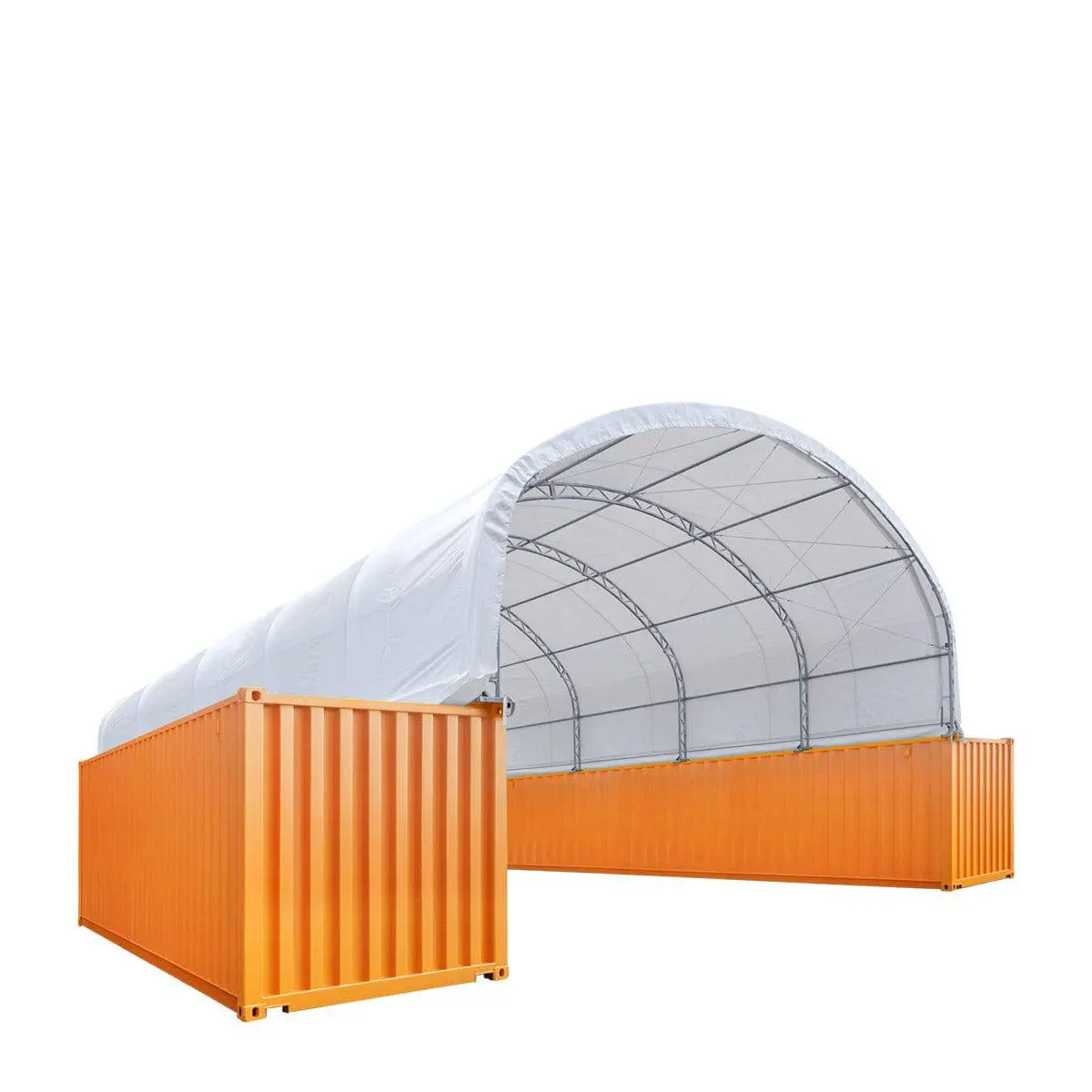 30' x 40' Dual Truss Container Shelter with Heavy Duty 17 oz PVC Cover, TMG-DT3040C - Image 4