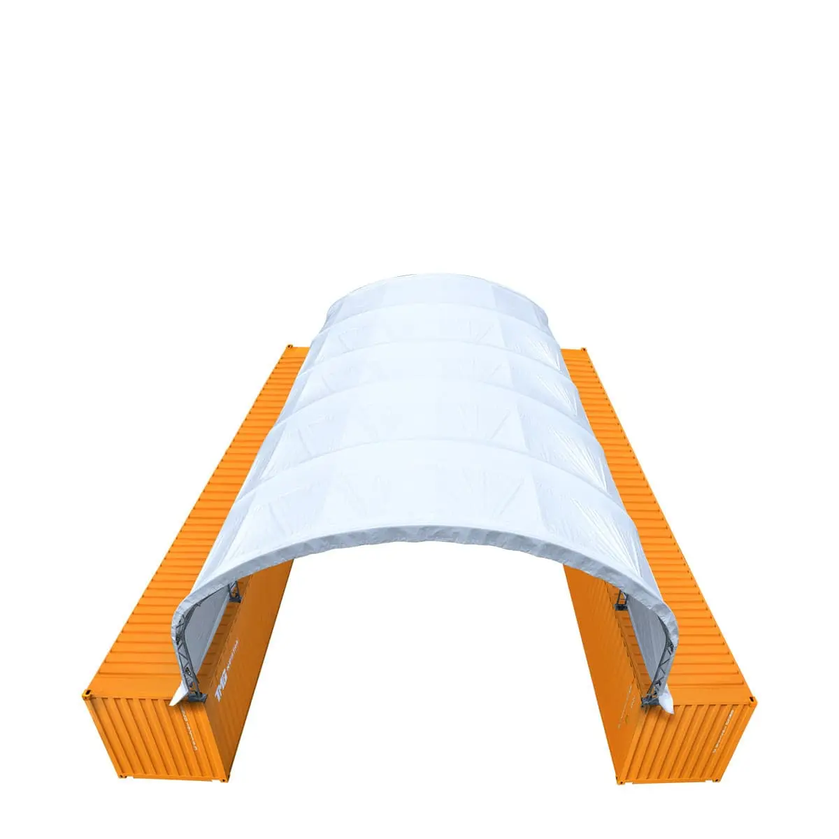30' x 40' Dual Truss Container Shelter with Heavy Duty 17 oz PVC Cover, TMG-DT3040C - Image 7