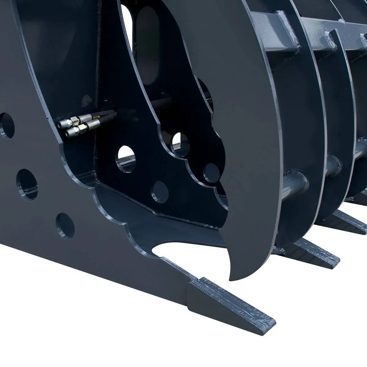 72" Skid Steer Root Rake Clamshell Grapple, Universal Mount, 54" Jaw Opening, 3000 lb Weight Capacity, TMG-SRR75 - Image 11