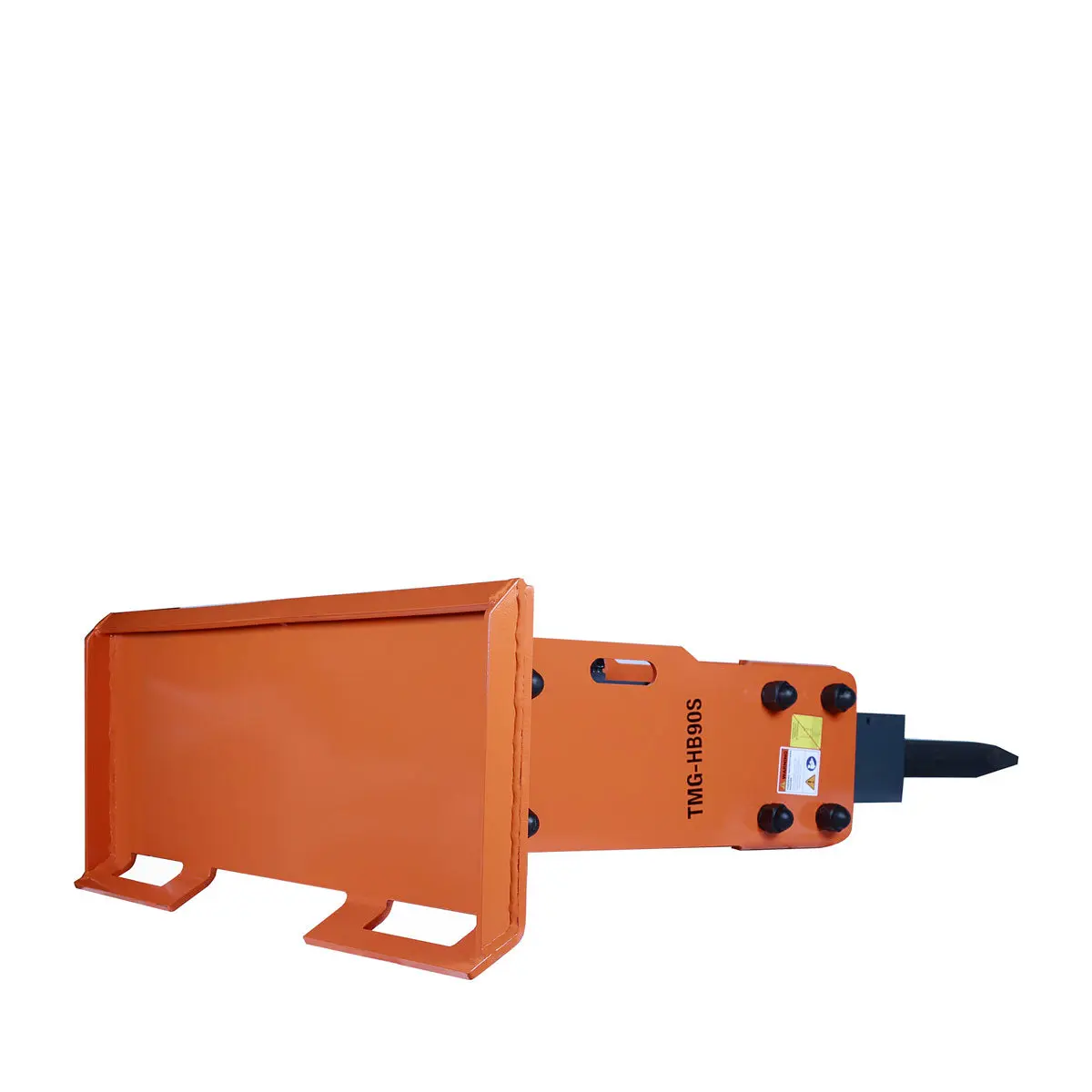 Hydraulic Breaker, 45-100 HP Skid Steer Universal Mount, 3" Moil Chisel TMG-HB90S - Image 7