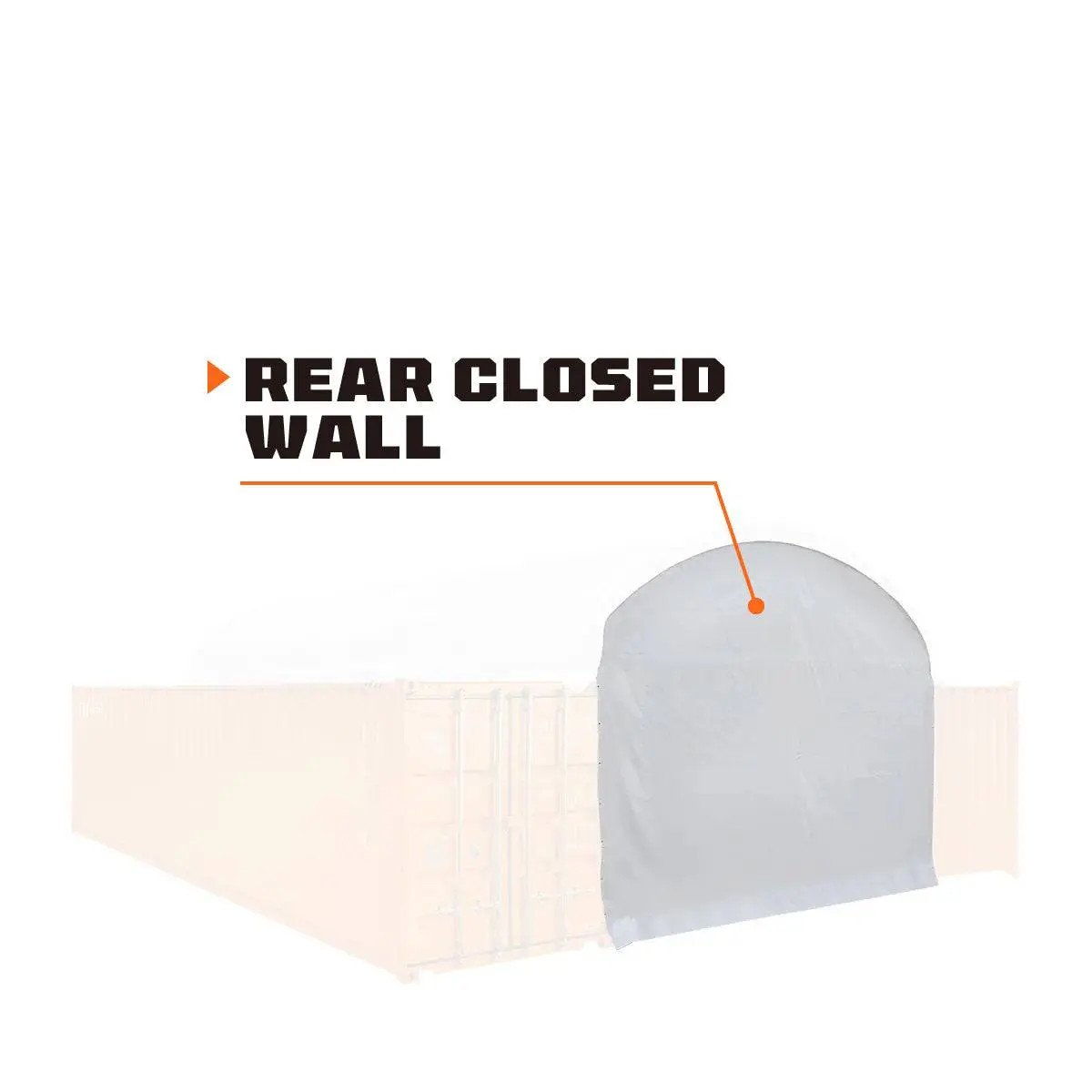 Back End Wall Kit for TMG-DT2041CV Shelters (8'6") – TMG-DT20BW8V - Image 2