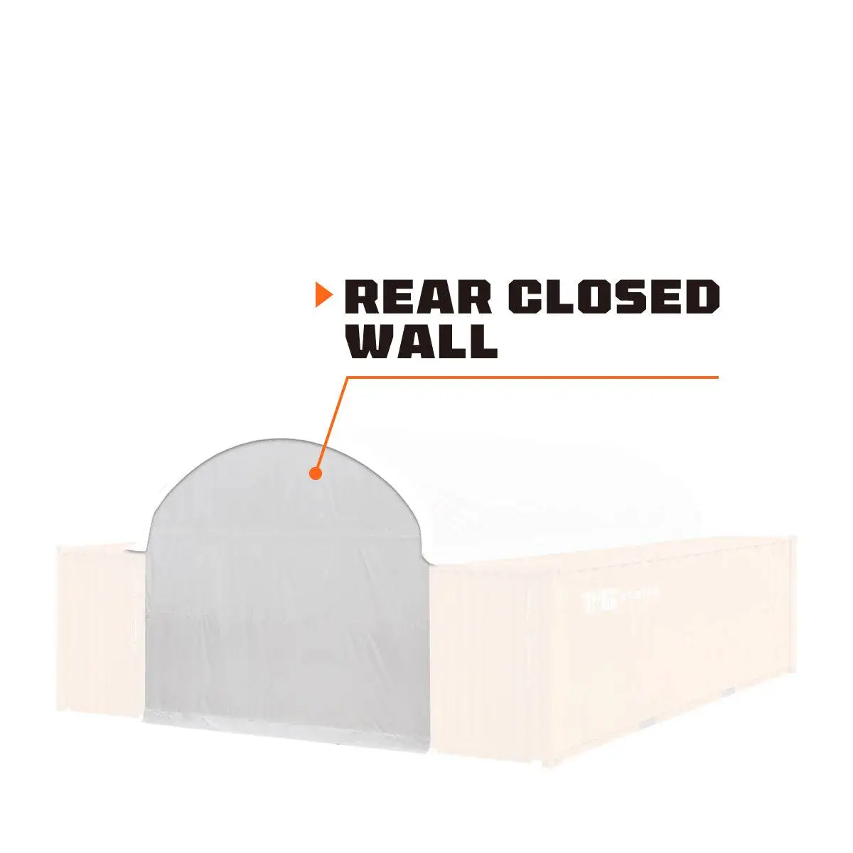 Back End Wall Kit for TMG-ST2041CV / ST2021CE (8'6") – TMG-ST20BW8V - Image 2