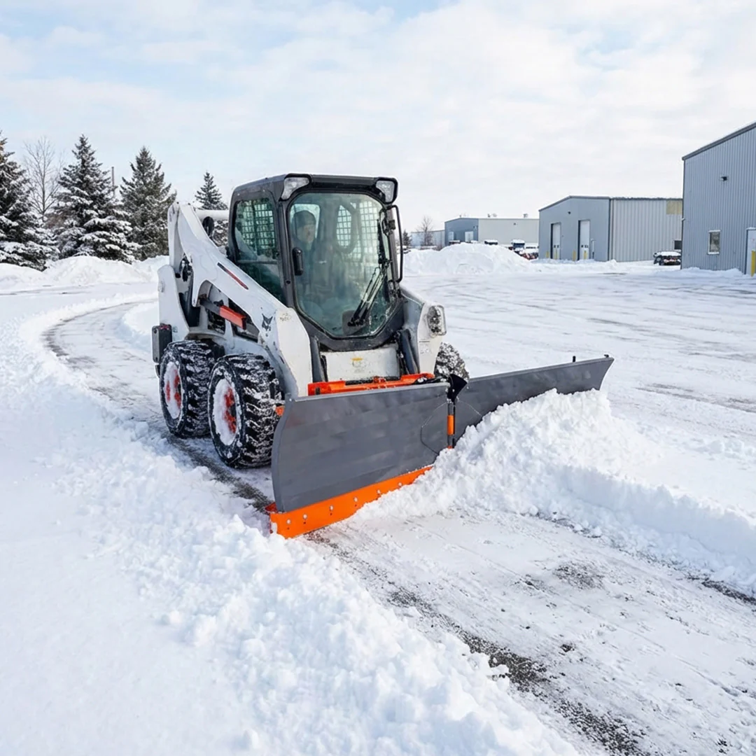 8-½' U/V Angle Blade Snowplow, Metal Edges, 6 Positions, Accumulator & Solenoid Valve, 40-90 HP Tractors, TMG-SP08X - Image 3