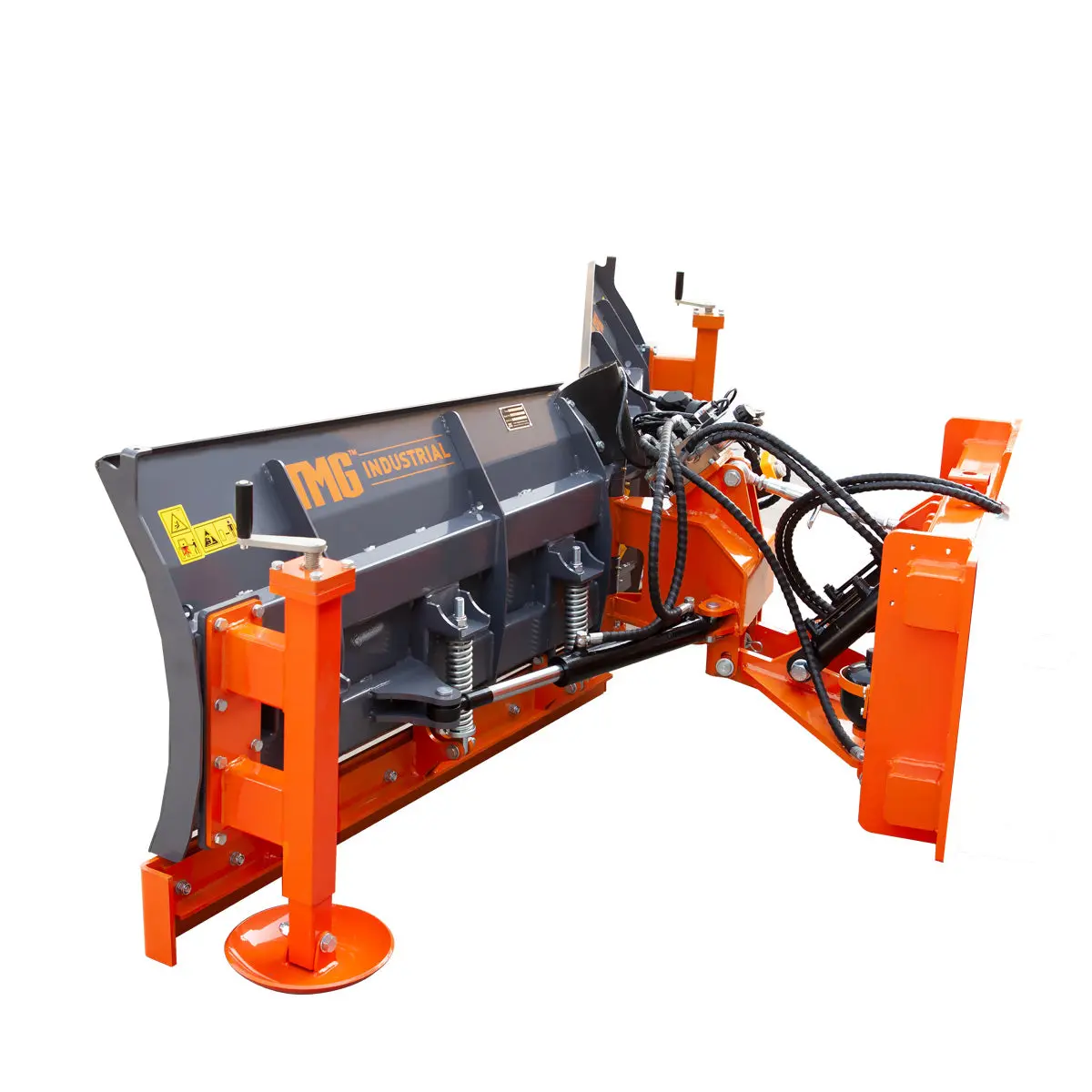 8-½' U/V Angle Blade Snowplow, Metal Edges, 6 Positions, Accumulator & Solenoid Valve, 40-90 HP Tractors, TMG-SP08X - Image 5