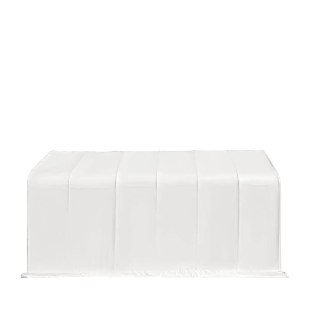 18' x 30' RV Carport Motorhome Storage Shelter, 17 oz PVC Fabric Cover, Front Roll-Up Door, Enclosed Rear Wall, 3-Layer Galvanized Steel Frame, 13' Straight Sidewalls, TMG-ST1830 - Image 6