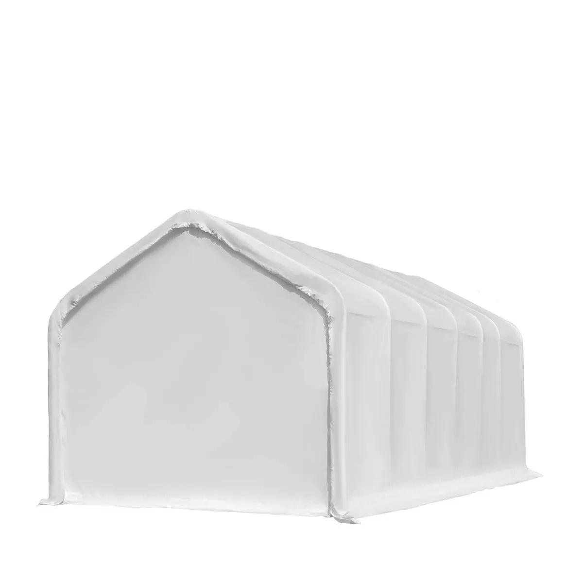 18' x 30' RV Carport Motorhome Storage Shelter, 17 oz PVC Fabric Cover, Front Roll-Up Door, Enclosed Rear Wall, 3-Layer Galvanized Steel Frame, 13' Straight Sidewalls, TMG-ST1830 - Image 7