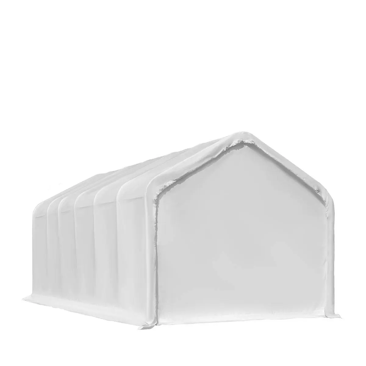 18' x 30' RV Carport Motorhome Storage Shelter, 17 oz PVC Fabric Cover, Front Roll-Up Door, Enclosed Rear Wall, 3-Layer Galvanized Steel Frame, 13' Straight Sidewalls, TMG-ST1830 - Image 8